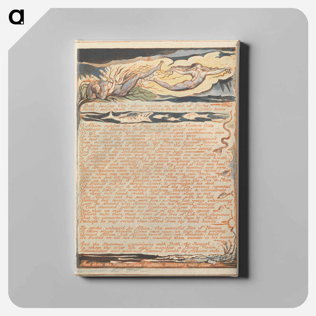 アートパネル-Jerusalem, Plate 45 - ウィリアム ブレイク Canvas.