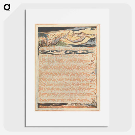 アートポスター-Jerusalem, Plate 45 - ウィリアム ブレイク Poster.