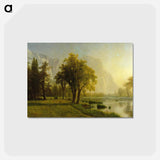 アートポストカード-El Capitan, Yosemite Valley - アルバート ビアスタット Postcard.