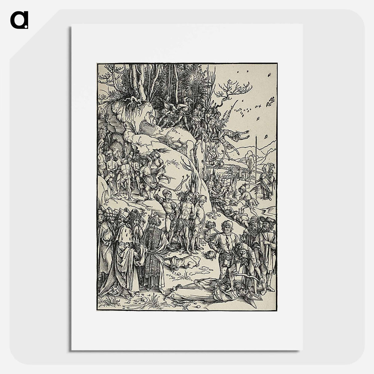 The Martyrdom of the Ten Thousand - アルブレヒト デューラー Poster.