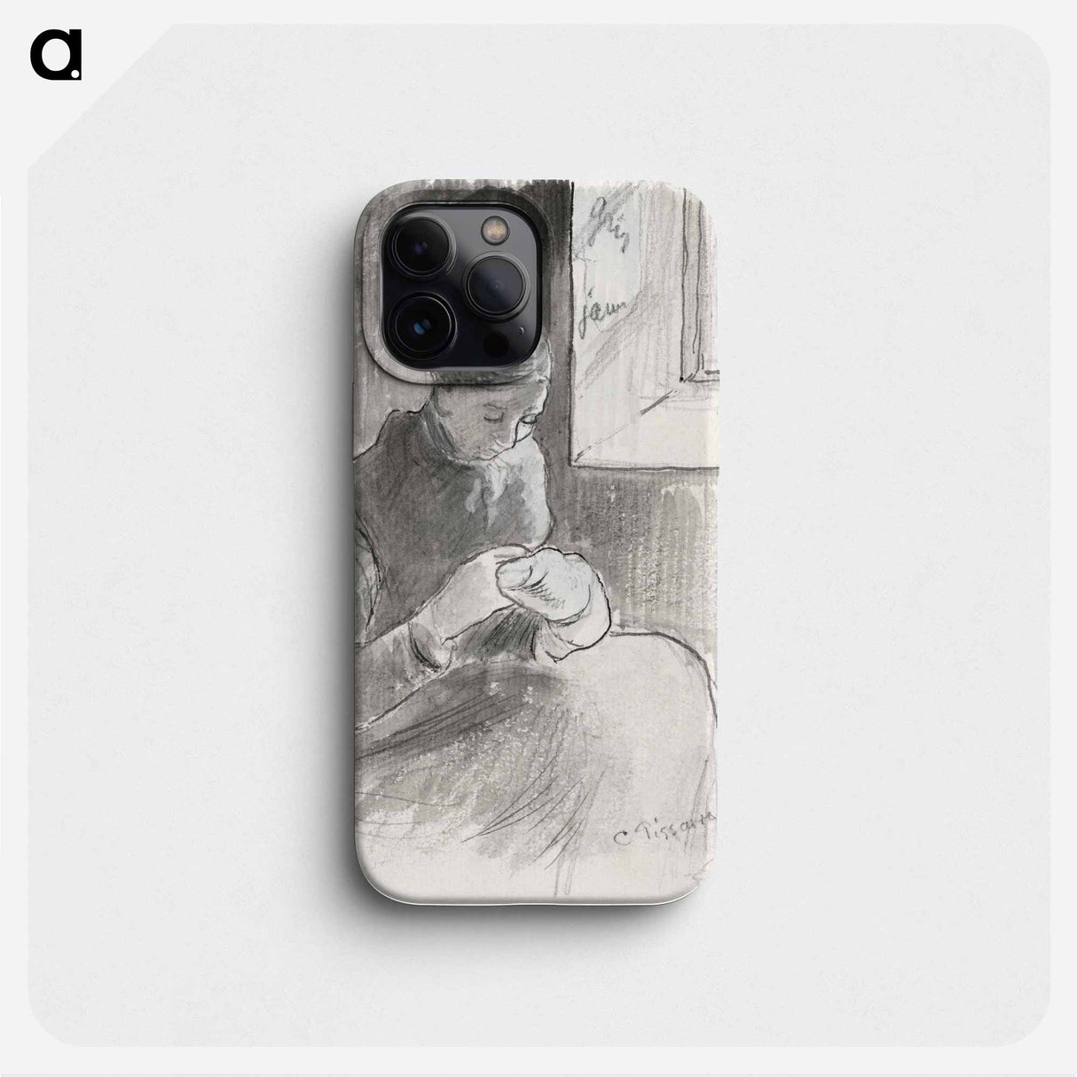 The Mender - Camille Pissarro Phone Case.