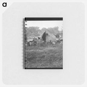 アートメモ帳-American River camp, Sacramento - ドロテア ラング Memo.