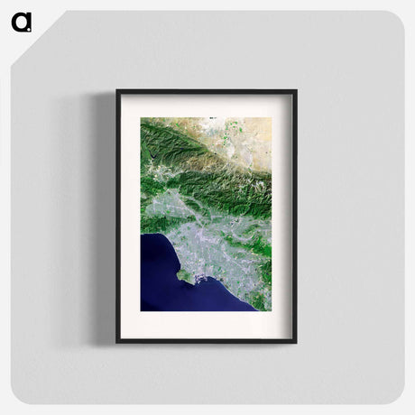 アートポスター-Los Angeles and Vicinity from Space
 - 上空からの地球 Poster.
