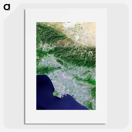 アートポスター-Los Angeles and Vicinity from Space
 - 上空からの地球 Poster.