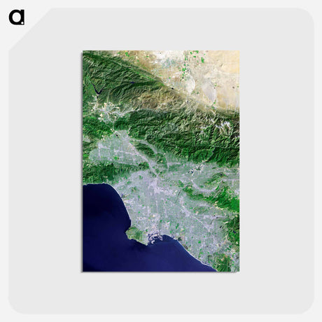 アートポストカード-Los Angeles and Vicinity from Space
 - 上空からの地球 Postcard.