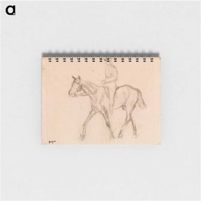 アートメモ帳-Man on Horseback - エドガー ドガ Memo.