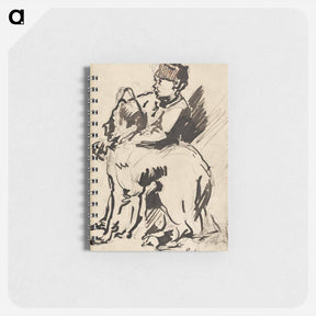 アートメモ帳-A Boy Holding His Dog - エドゥアール マネ Memo.
