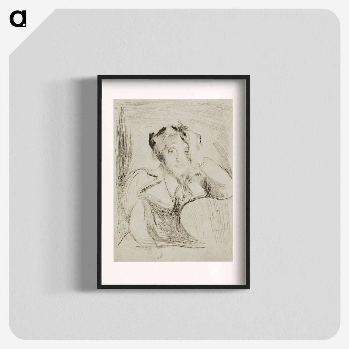 アートポスター-Portrait of a Young Woman (The American Girl) - エドヴァルド ムンク Poster.
