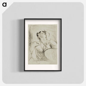 アートポスター-Portrait of a Young Woman (The American Girl) - エドヴァルド ムンク Poster.