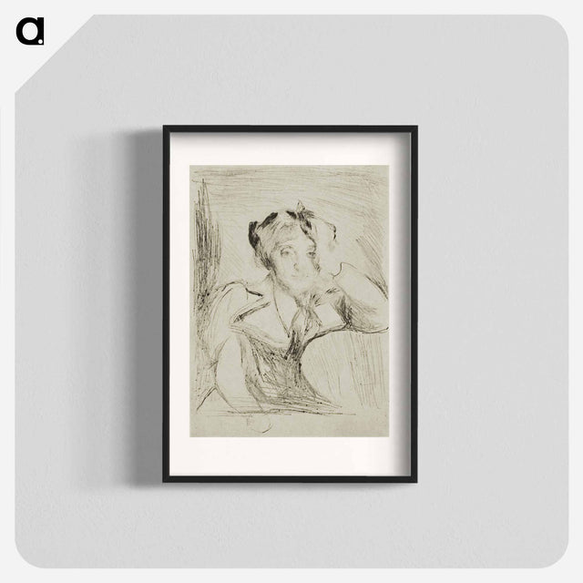 アートポスター-Portrait of a Young Woman (The American Girl) - エドヴァルド ムンク Poster.