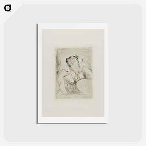アートポストカード-Portrait of a Young Woman (The American Girl) - エドヴァルド ムンク Postcard.