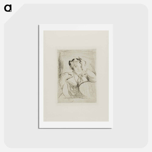 Portrait of a Young Woman (The American Girl) - エドヴァルド ムンク Postcard.