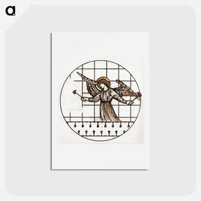 アートポストカード-Angel Playing on Bells - エドワード バーン ジョーンズ Postcard.