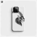 Vintage antelope wildlife illustration - エルンスト ヘッケル Phone Case.