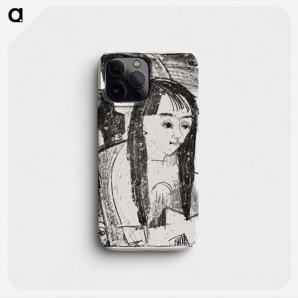 Portrait of a Girl - Ernst Ludwig Kirchner Phone Case.