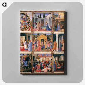 アートパネル-Scenes from the Life of Christ - フラ アンジェリコ Canvas.