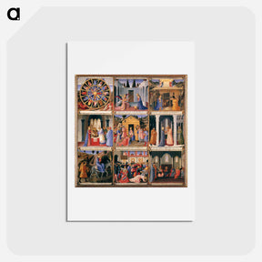 アートポストカード-Scenes from the Life of Christ - フラ アンジェリコ Postcard.