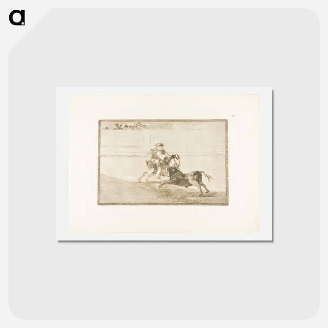 アートポストカード-The Art of Bullfighting - フランシスコ デ ゴヤ Postcard.