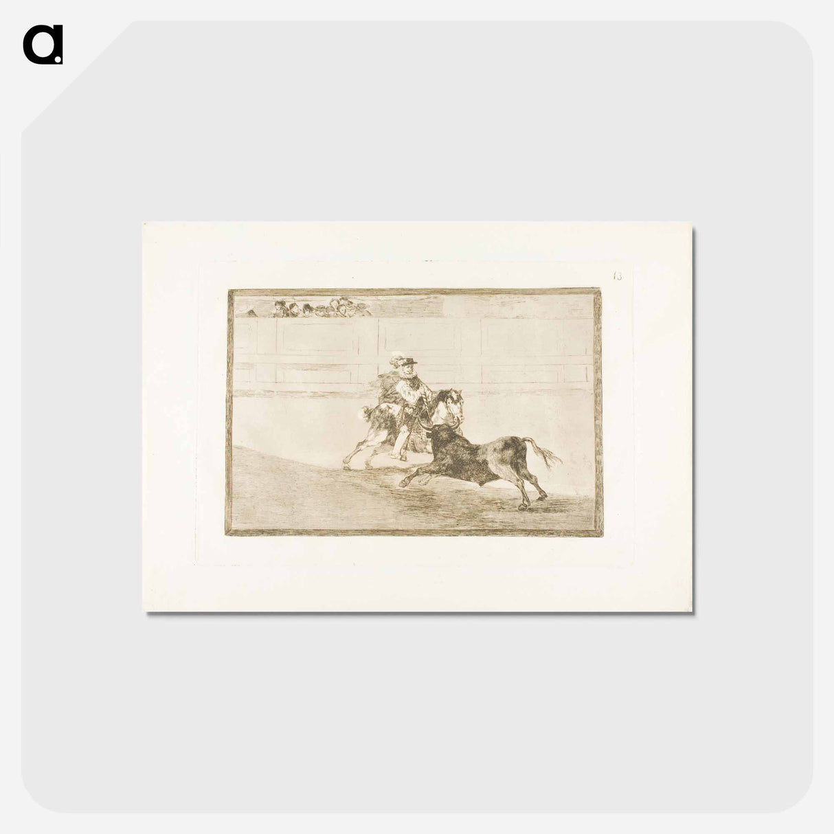 アートポストカード-The Art of Bullfighting - フランシスコ デ ゴヤ Postcard.