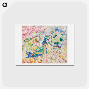 アートポストカード-Madame Matisse in the Olive Grove - アンリ マティス Postcard.