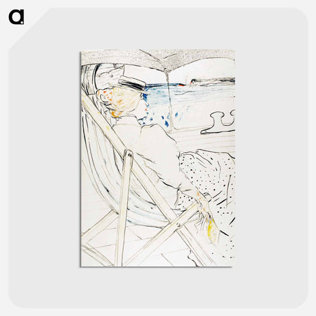 アートポストカード-The Passenger in Cabin 54—The Cruise - アンリ ド トゥールーズ ロートレック Postcard.