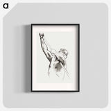 Male Torso with Pole - John Singer Sargent Poster.