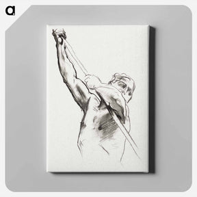 アートパネル-Male Torso with Pole - ジョン シンガー サージェント Canvas.