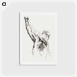 アートポストカード-Male Torso with Pole - ジョン シンガー サージェント Postcard.