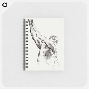 アートメモ帳-Male Torso with Pole - ジョン シンガー サージェント Memo.