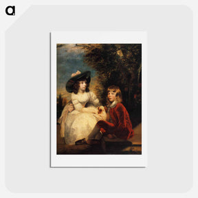 アートポストカード-The Children of John Julius Angerstein - ジョシュア レノルズ Postcard.