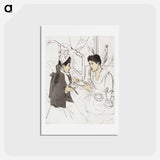 アートポストカード-Afternoon Tea Party - メアリー カサット Postcard.