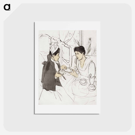 アートポストカード-Afternoon Tea Party - メアリー カサット Postcard.