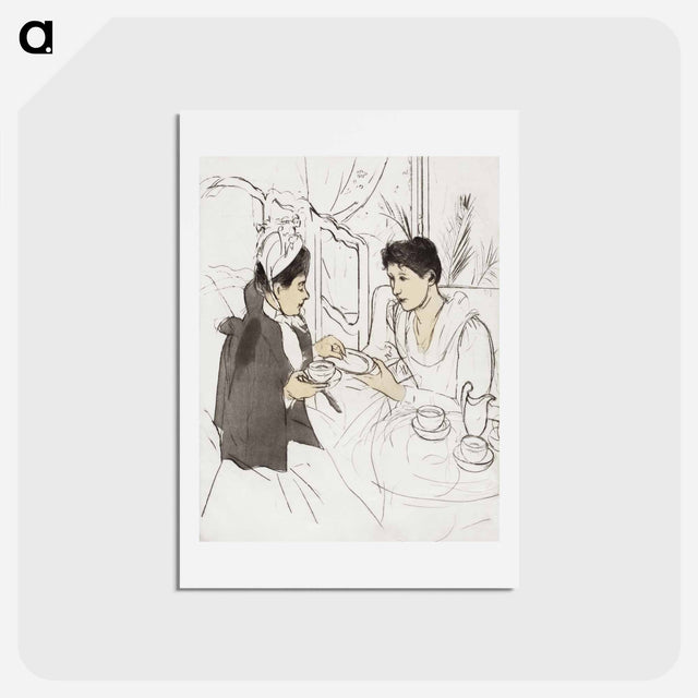 アートポストカード-Afternoon Tea Party - メアリー カサット Postcard.