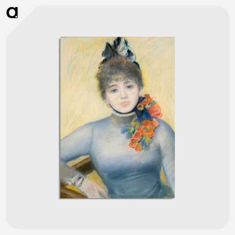 アートポストカード-Caroline Rémy ("Séverine") - ピエール オーギュスト ルノワール Postcard.