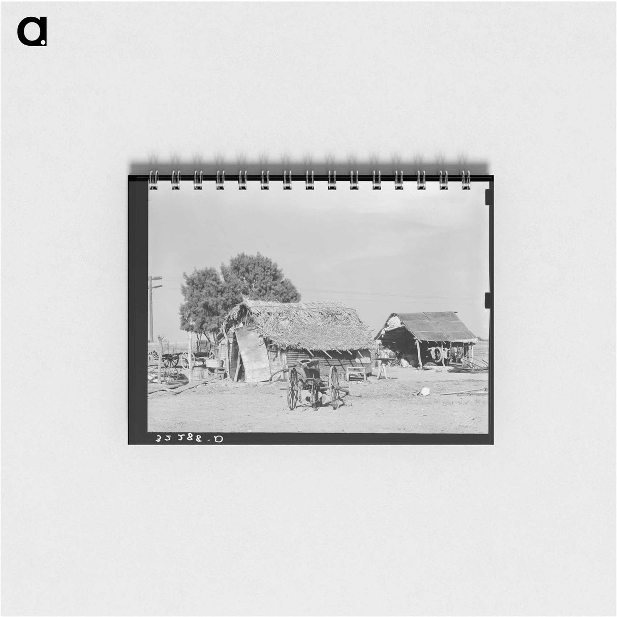 アートメモ帳-Mixing Hog Mash
 - ラッセル リー Memo.