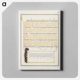 アートパネル-Dagger from Mira Calligraphiae Monumenta
 - 書道のお手本 Canvas.