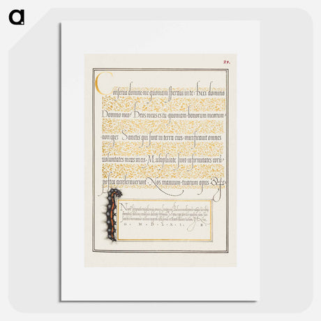 アートポスター-Dagger from Mira Calligraphiae Monumenta
 - 書道のお手本 Poster.
