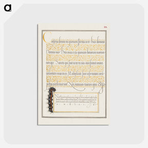 アートポストカード-Dagger from Mira Calligraphiae Monumenta
 - 書道のお手本 Postcard.