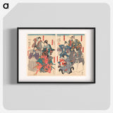 Ichikawa Danjûrô VIII in eight different roles - 歌川 国芳 Poster.