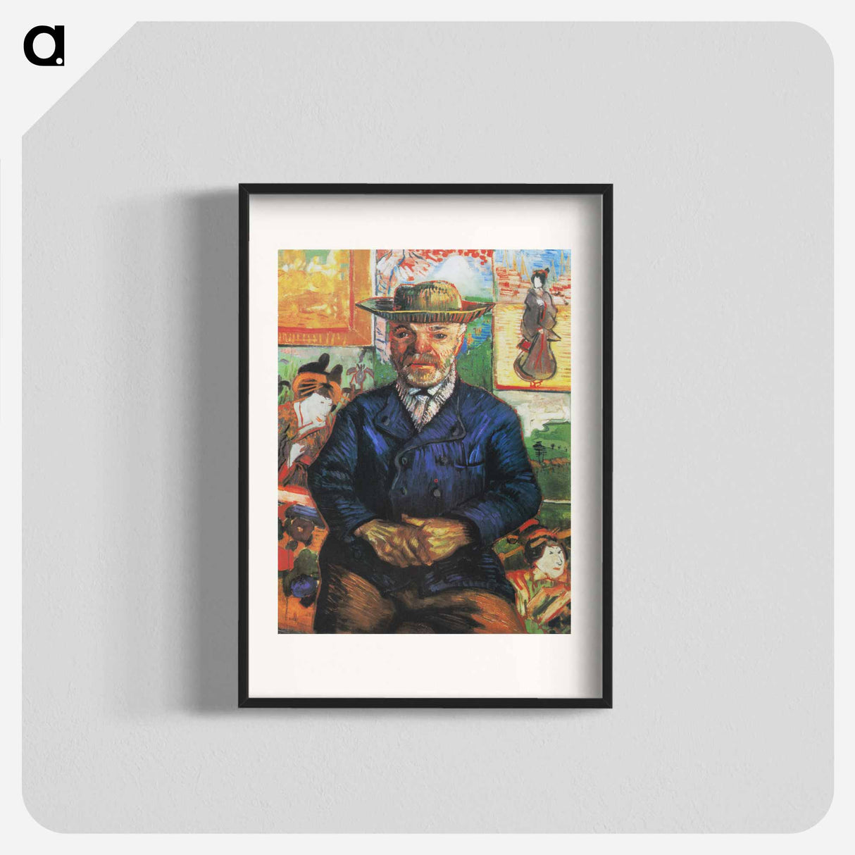 Portrait of Père Tanguy - Vincent van Gogh Poster.