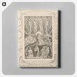 アートパネル-Book of Job, Plate 14, When the Morning Stars Sang Together - ウィリアム ブレイク Canvas.