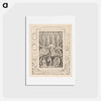 アートポストカード-Book of Job, Plate 14, When the Morning Stars Sang Together - ウィリアム ブレイク Postcard.
