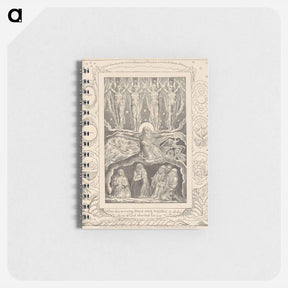 アートメモ帳-Book of Job, Plate 14, When the Morning Stars Sang Together - ウィリアム ブレイク Memo.