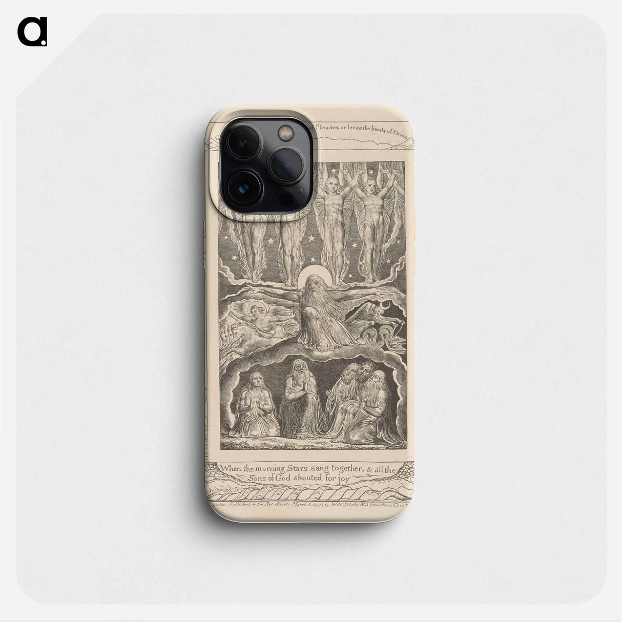 Book of Job, Plate 14, When the Morning Stars Sang Together - ウィリアム ブレイク Phone Case.