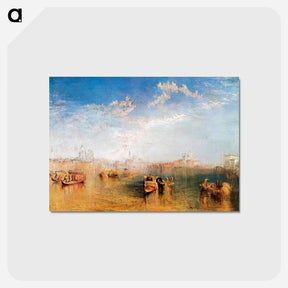 アートポストカード-Giudecca, la Donna della Salute and San Georgio - ウィリアム ターナー Postcard.
