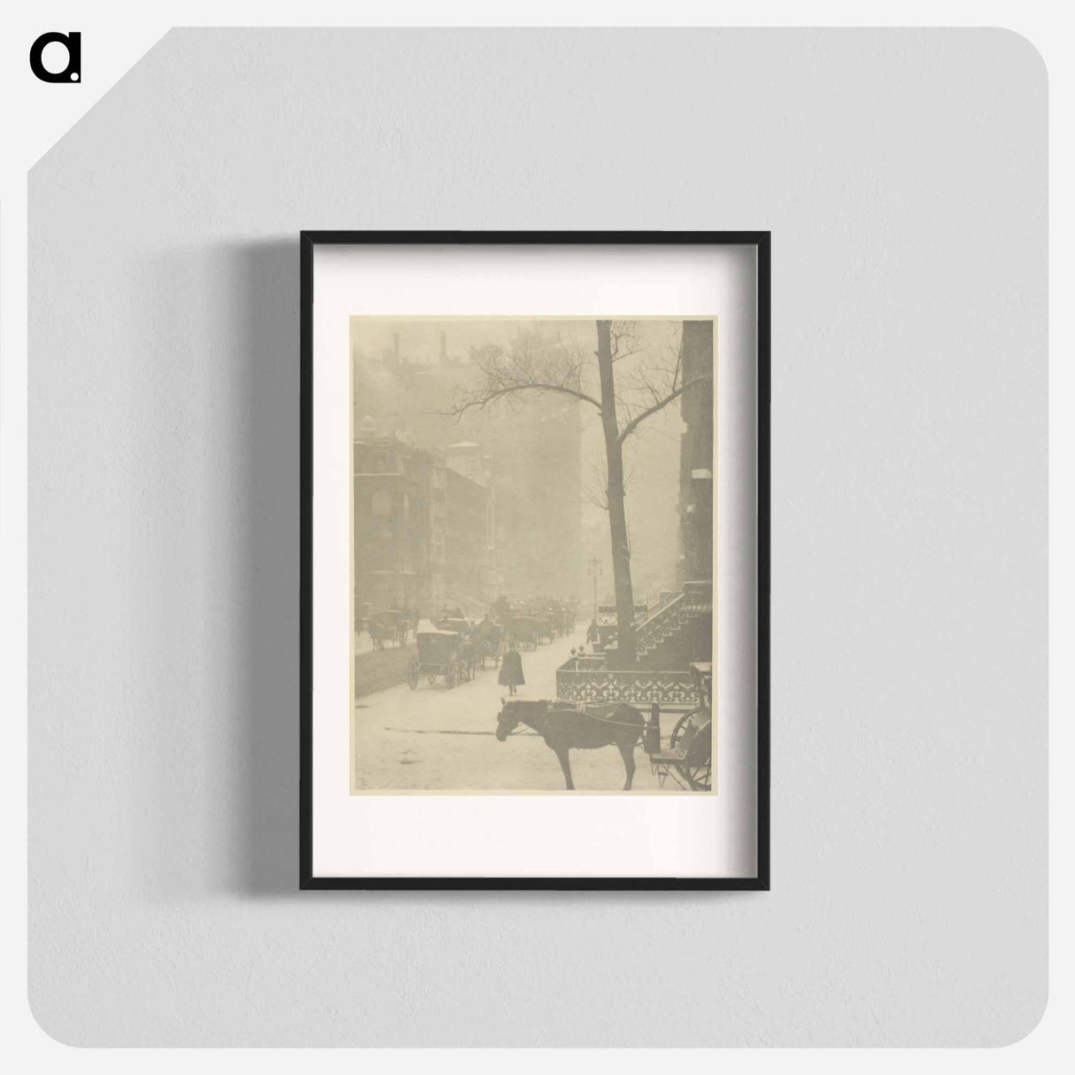 The Street, Fifth Avenue - アルフレッド スティーグリッツ Poster.