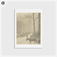 アートポストカード-The Street, Fifth Avenue - アルフレッド スティーグリッツ Postcard.