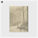 アートポストカード-The Street, Fifth Avenue - アルフレッド スティーグリッツ Postcard.