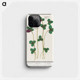 Red clover, Trifolium pratense - アンセルムス ボエティウス デ ブート Phone Case.