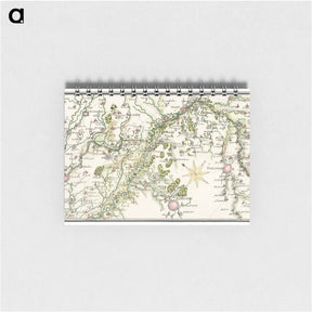 アートメモ帳-Getekende kaart van de Franse linies in Brabant - アンティーク地図 Memo.